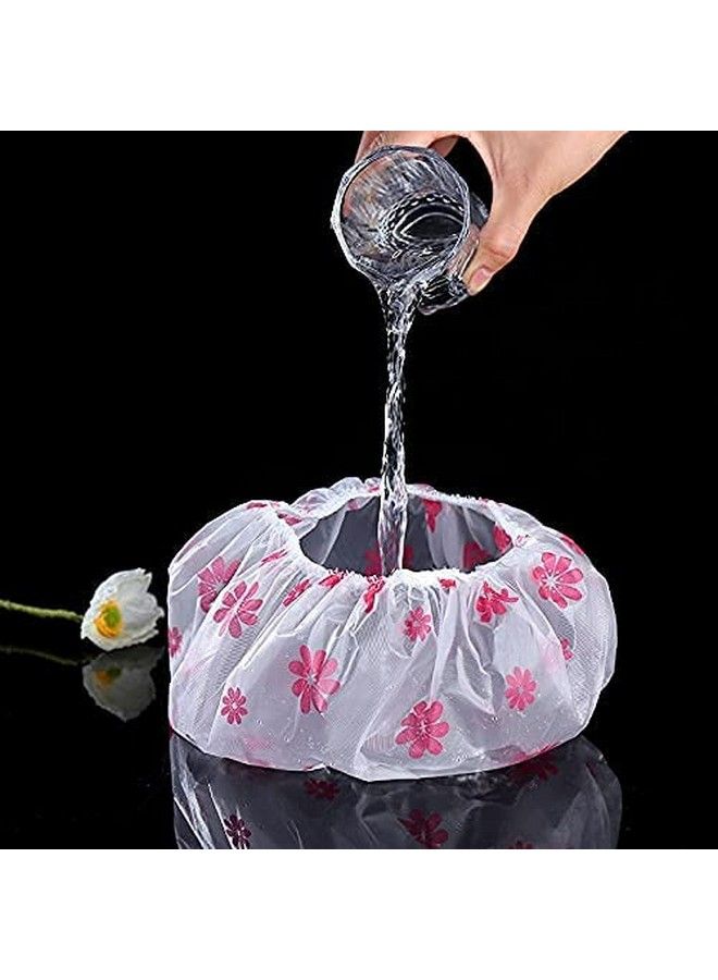 Abhsant Shower Cap Freesize Reusable Waterproof Elastic Bathroom For Homes Spas Salons Hair Treatment Beauty Parlours (Polka Dot Design) Best Gift For Girl Women Boy Men (Pack Of 2) - Image 5