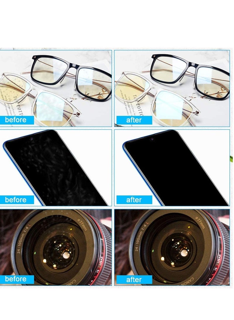 Excefore Microfiber Cleaning Cloth Glasses Lint Free Polishing for LCD Screens Lenses Camera Cell Phone Tablets, Black Grey 20Pcs - Image 4