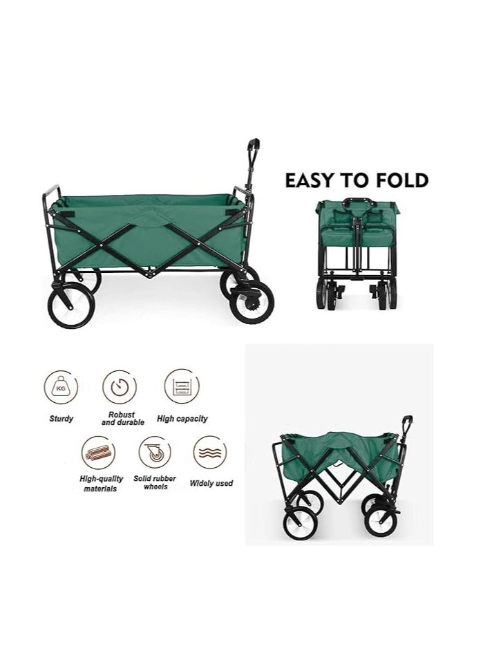 Egardenkart Foldable Utility Wagon Cart Trolley Utility Grocery Wagon for Camping Shopping  - Image 2