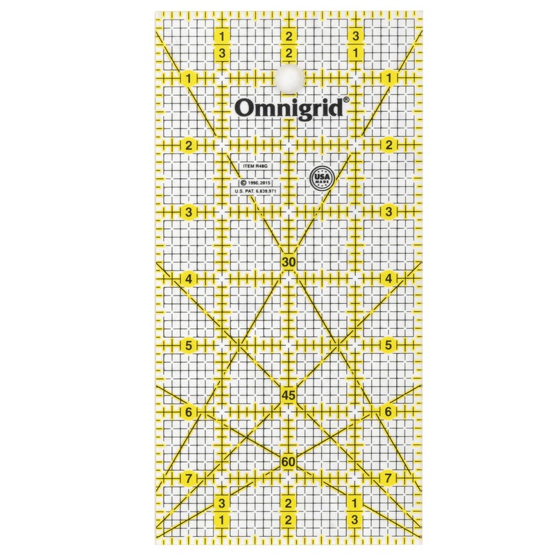 Omnigrid Omnigrid Rectangle Value Pack (1"x6", 4"x8", 6"x12") Quilting Ruler, Clear  - Image 3