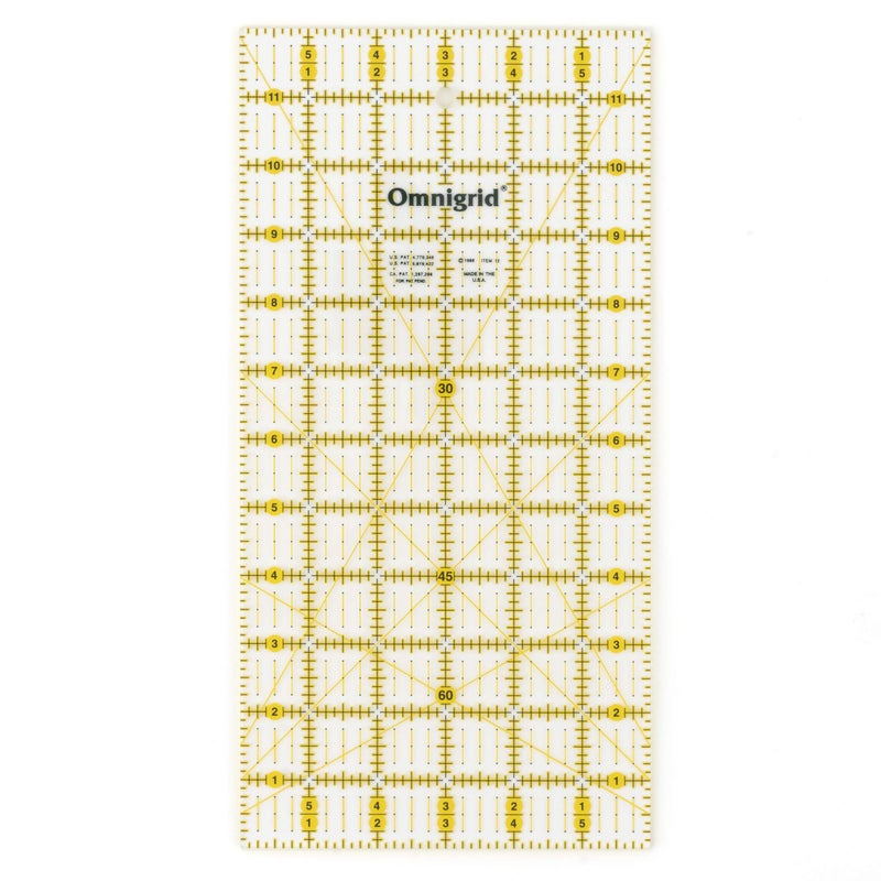 Omnigrid Omnigrid Rectangle Value Pack (1"x6", 4"x8", 6"x12") Quilting Ruler, Clear  - Image 4