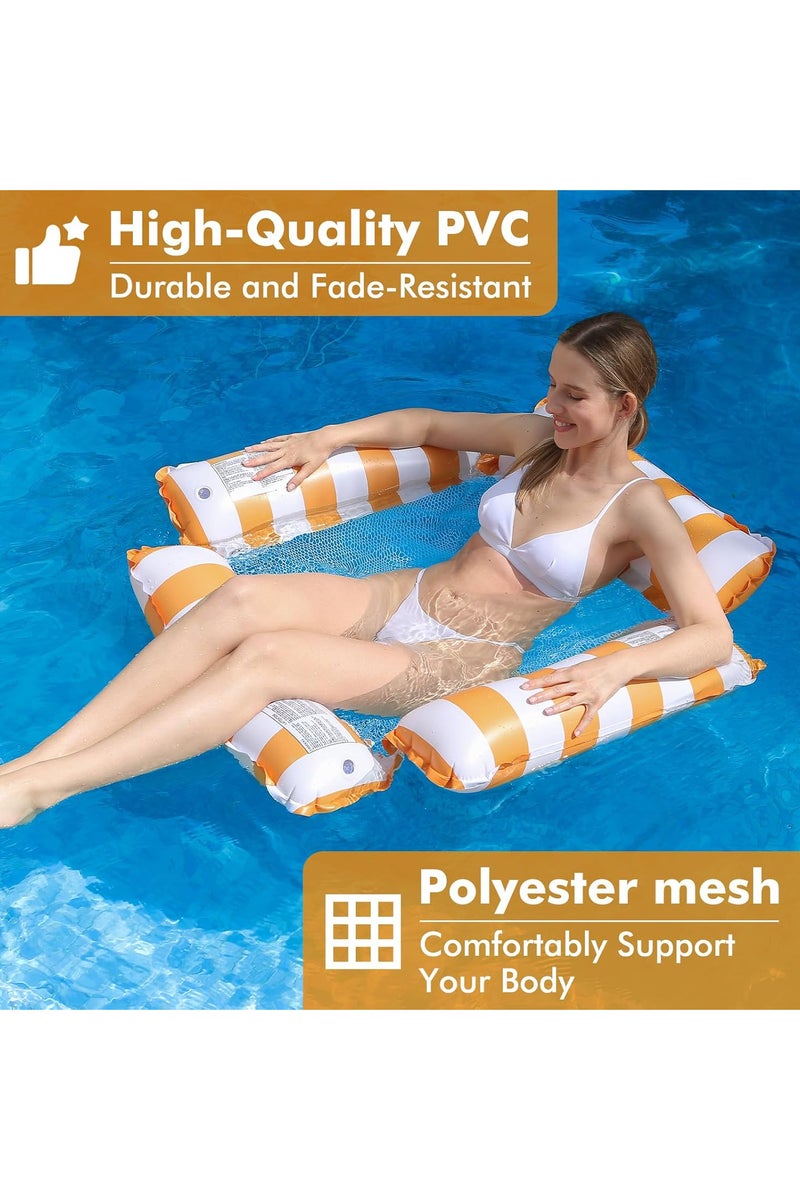 Inflatable pool float Practical, versatile design: hammock, chair, or floating bed Equipped with a strong net for optimal stability and comfort Lightweight and easy to carry, ideal for the pool, beach, or lake Designed to provide maximum comfort and relaxation during your summer adventures! - Image 2