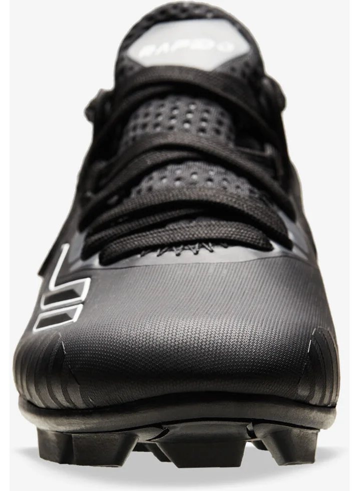 Lescon Rapido Black Kids Football Shoes