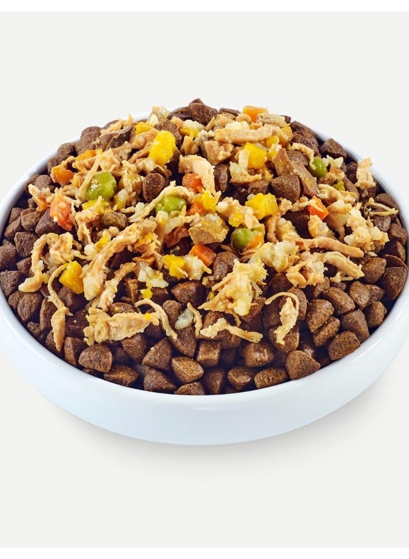 Applaws 5 قطع من مرق الدجاج مع خليط لحم البقر مع طعام جاف للكلاب، علبة 156 جرام - Image 2