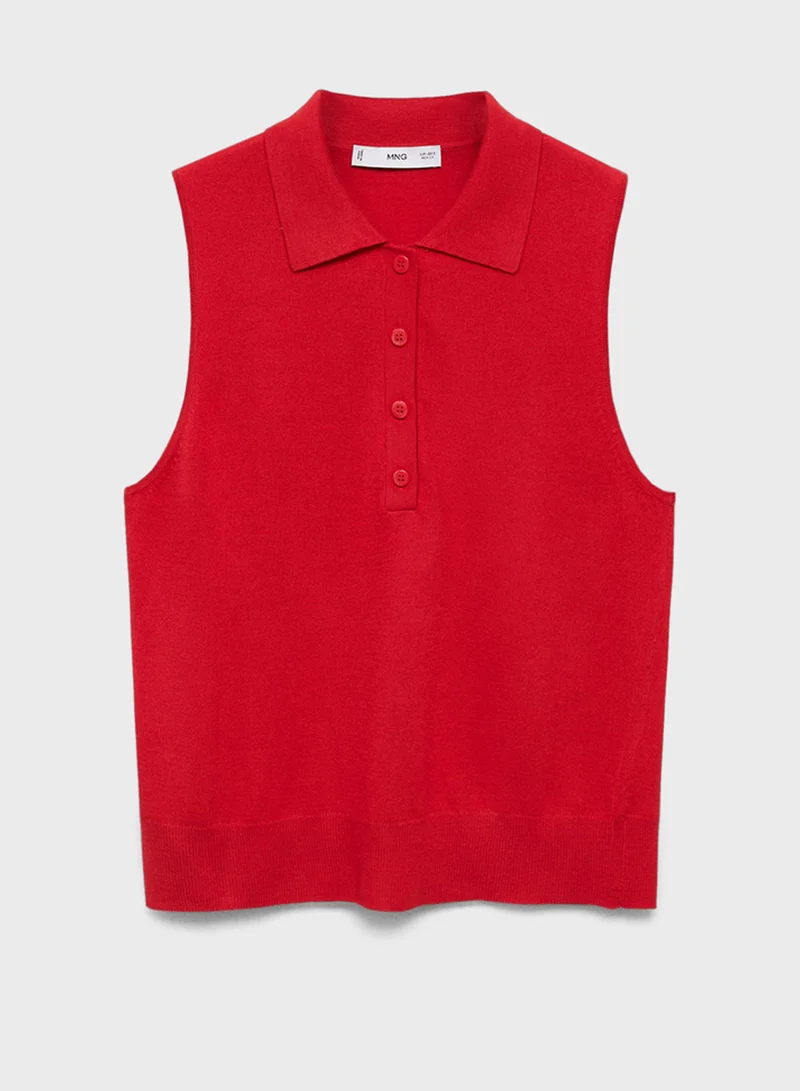 مانجو Polo Neck Waistcoat