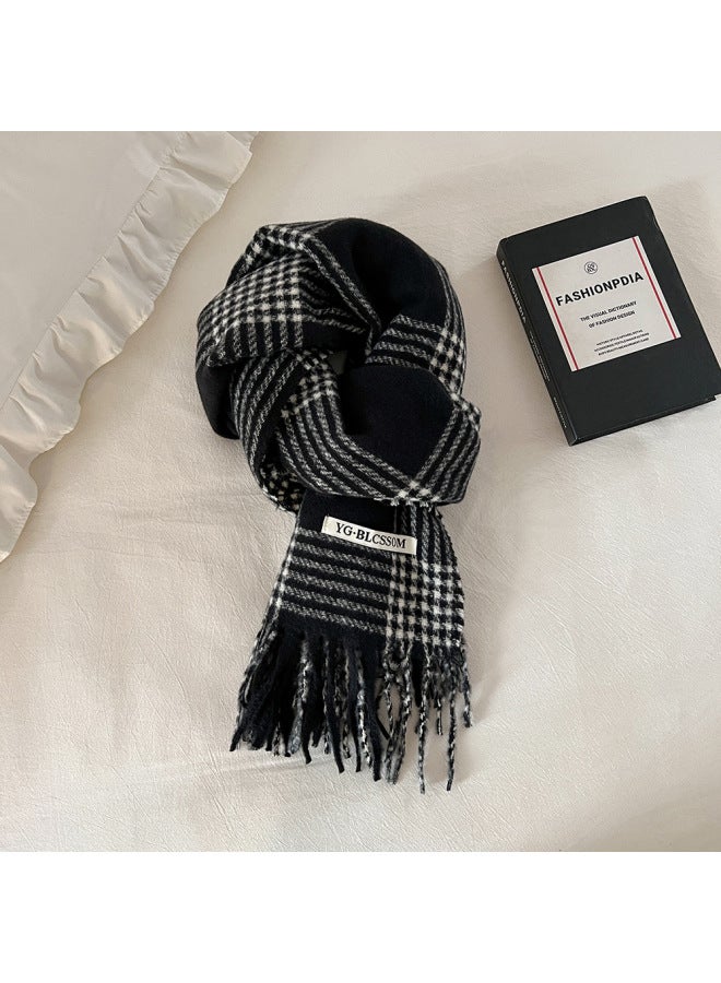 New Black Scarf For Both Men And Women, With A Cozy And Fragrant Atmosphere. Warm Scarf With A Textured Shawl - Image 1