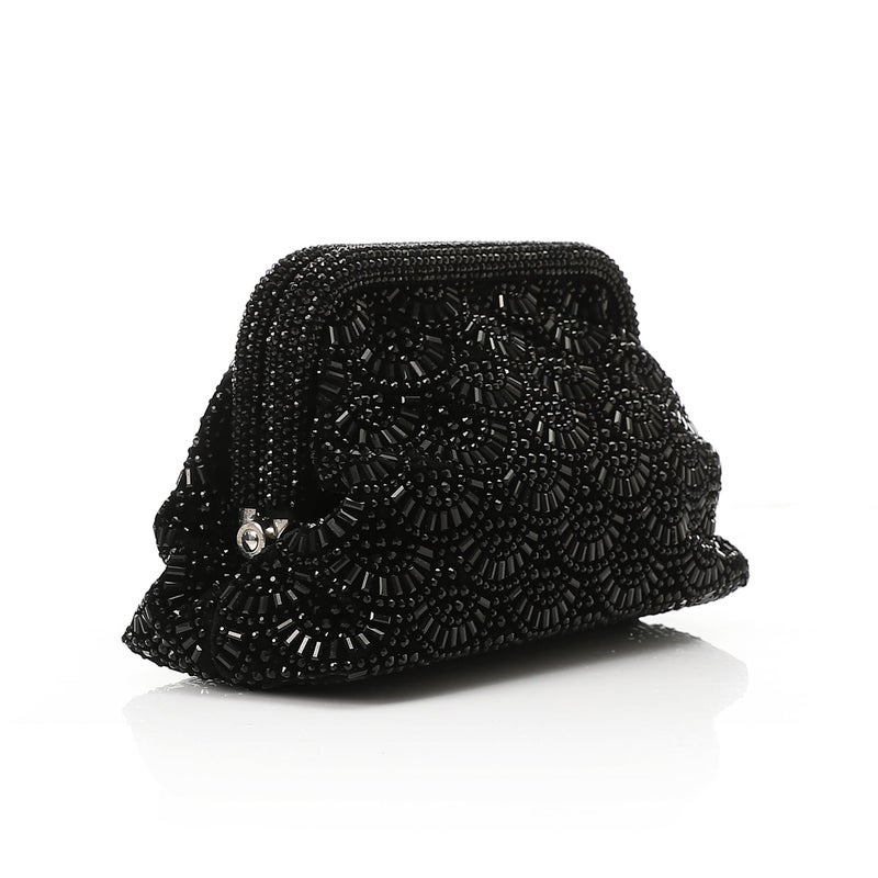 Mr.joe Rhinestone Soiree Clutch - Black - Image 2