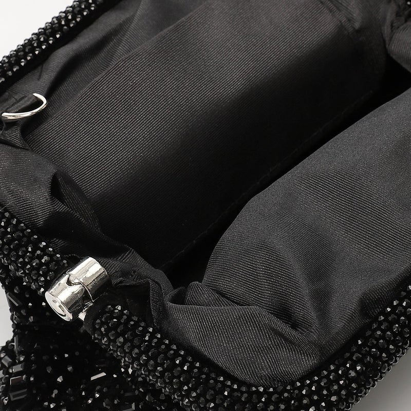 Mr.joe Rhinestone Soiree Clutch - Black - Image 4