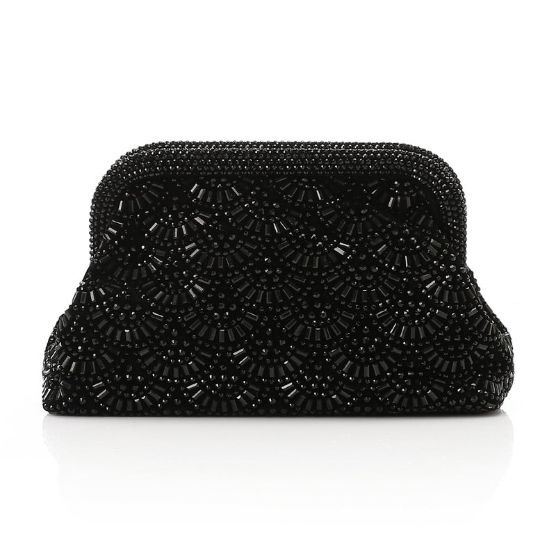 Mr.joe Rhinestone Soiree Clutch - Black - Image 3