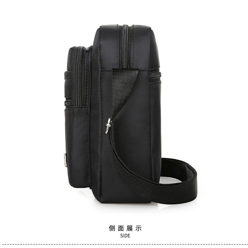 Korean Style Casual Large-Capacity Multi-Layer Waterproof Shoulder Crossbody Bag For Boys And Girls Business Wallet Summer Men'S Shoulder Bag - Image 5