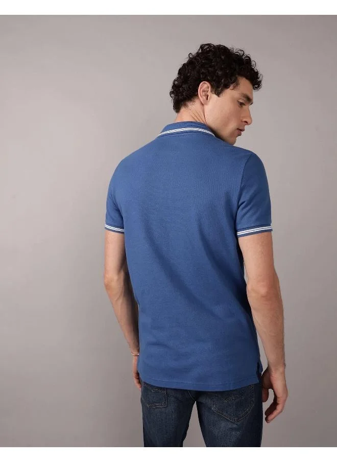 American Eagle AE Slim Fit Pique Polo Shirt
