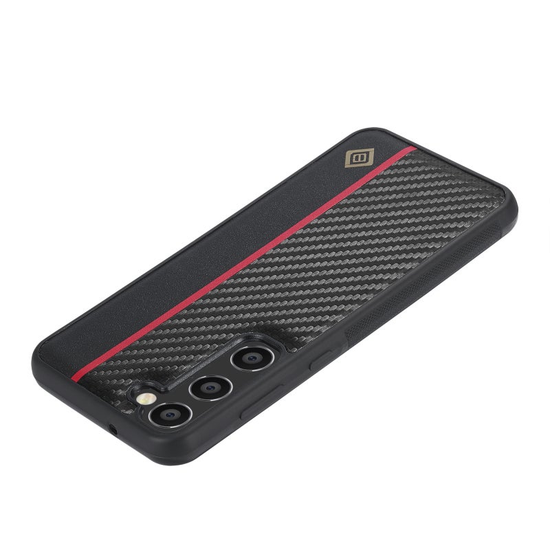 HuHa Case Cover For Samsung Galaxy S23 LC.IMEEKE 3 in 1 Carbon Fiber Texture Shockproof Phone Case(Black) - Image 4
