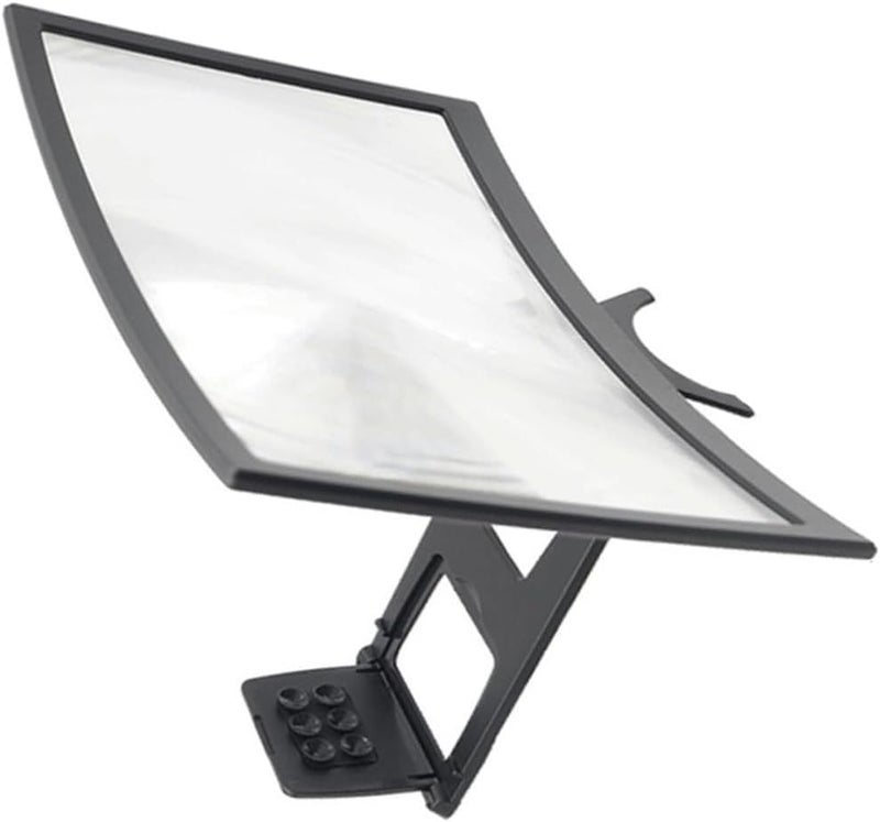 Healifty Curved Mobile Screen Magnifier Phone Stand Holder HD Amplifier for Clearer Video Viewing Portable Cell Phone Bracket for Movies and Videos - Image 1