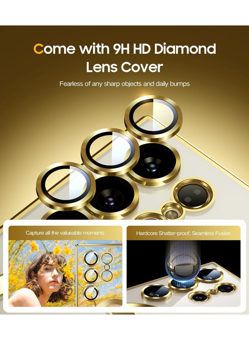 Arabest for Samsung Galaxy S24 Ultra Case for MagSafe (With Integrated Camera Protection) [TOP N56 Strong Magnets] Phone Case Samsung S24 Ultra 5G for Galaxy S24 Ultra Cover - Gold Titanium - Image 5