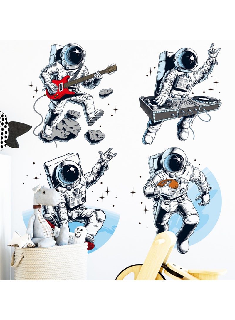 Musical Instrument Space Astronaut Waterproof Room Classroom Wall Layout Kindergarten Wall Sticker - Image 2