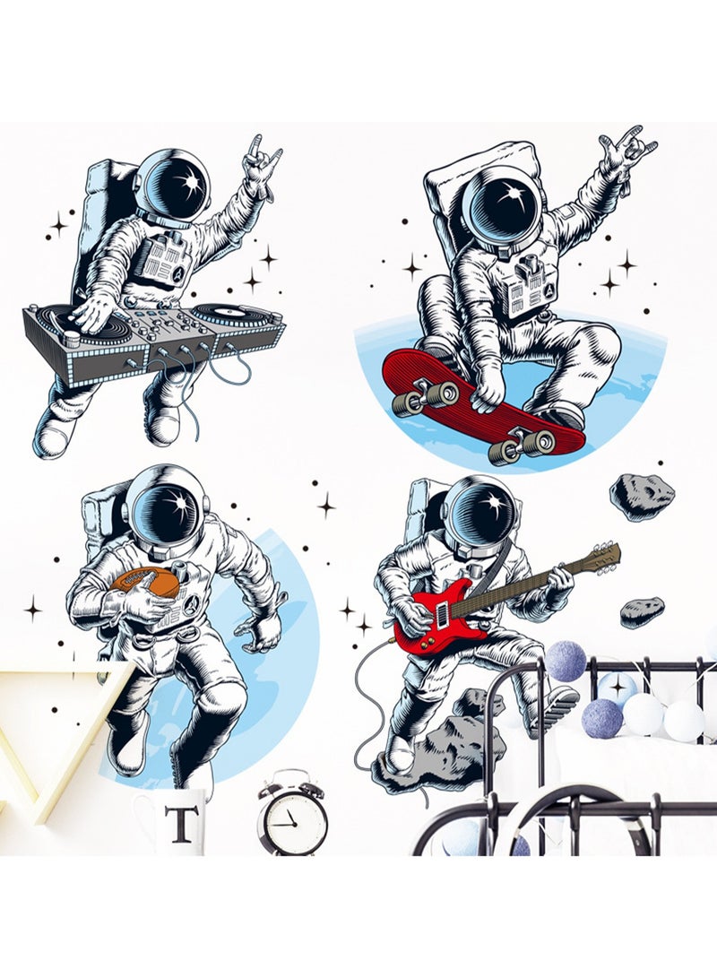 Musical Instrument Space Astronaut Waterproof Room Classroom Wall Layout Kindergarten Wall Sticker - Image 4
