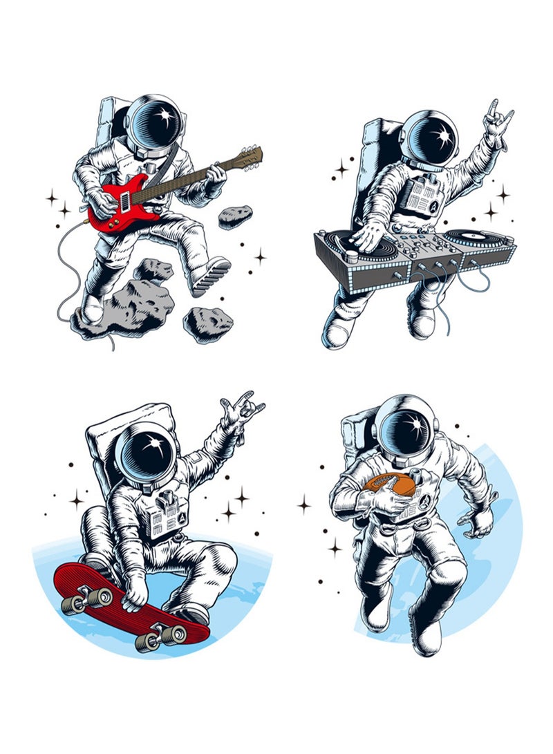Musical Instrument Space Astronaut Waterproof Room Classroom Wall Layout Kindergarten Wall Sticker - Image 5
