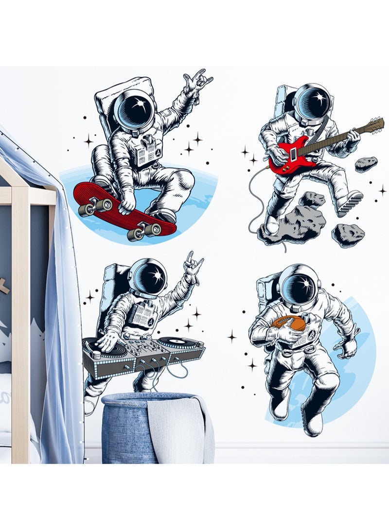 Musical Instrument Space Astronaut Waterproof Room Classroom Wall Layout Kindergarten Wall Sticker - Image 3