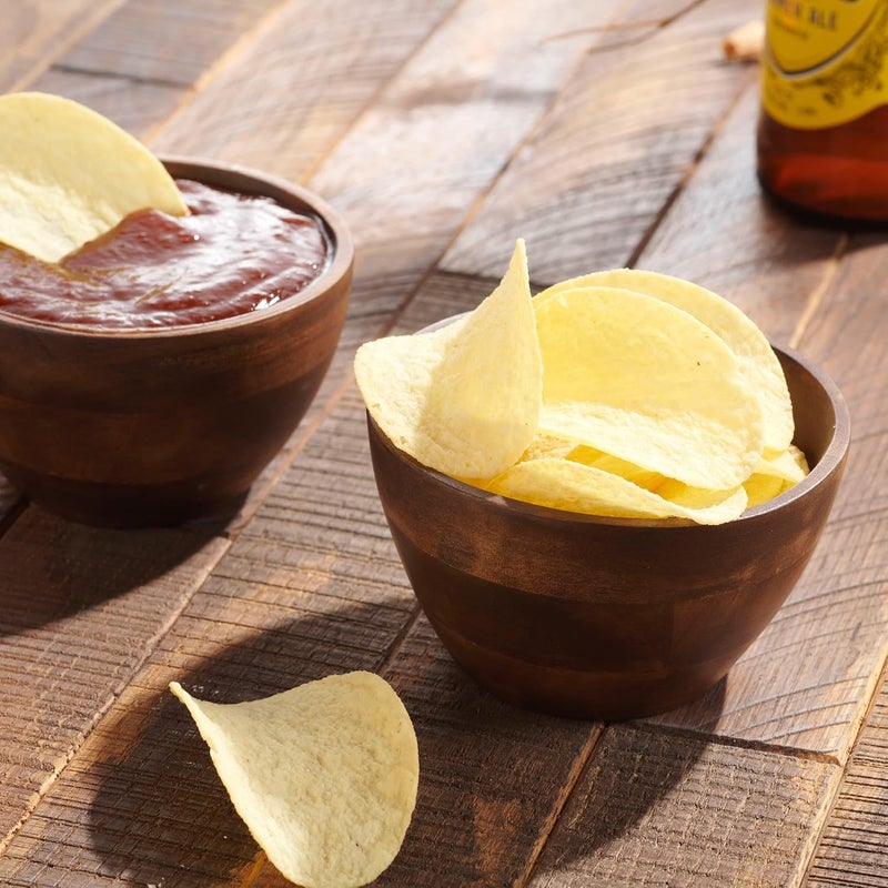 Table Concept Bowl Set Premium Acacia Wood Bowls Food Prep Dip Bowls Candy Dish Bowl Home Decor Housewarming Gifts  4 Set of 3 - Image 4