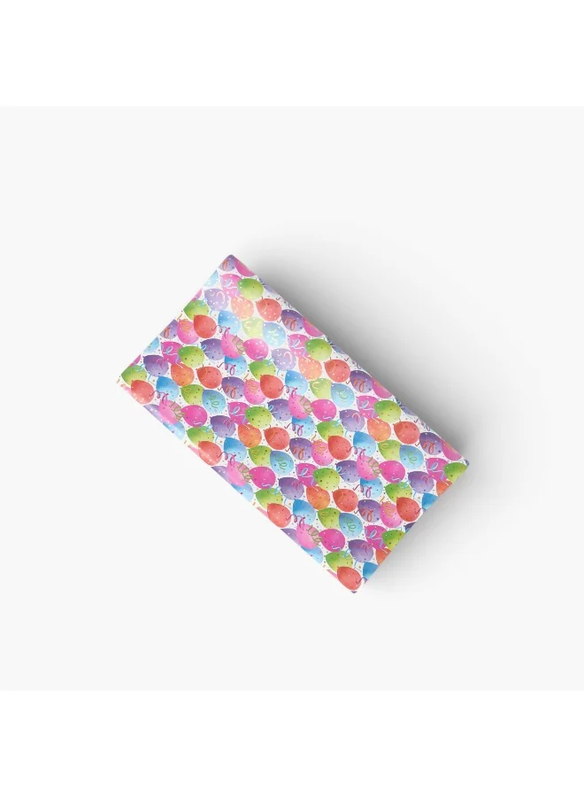 Findz Findz Balloon Print Paper Gift Wrap - 70x200 cms