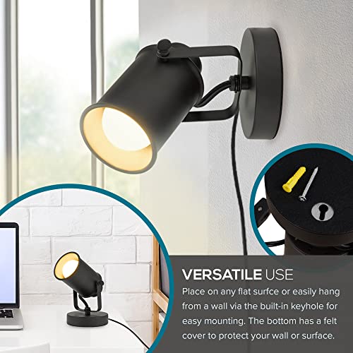 Catalina Lighting Modern Multipurpose Spotlight Desk or Wall Mount Accent Lamp, 6", Dark Bronze, Pack of 1 - Image 3