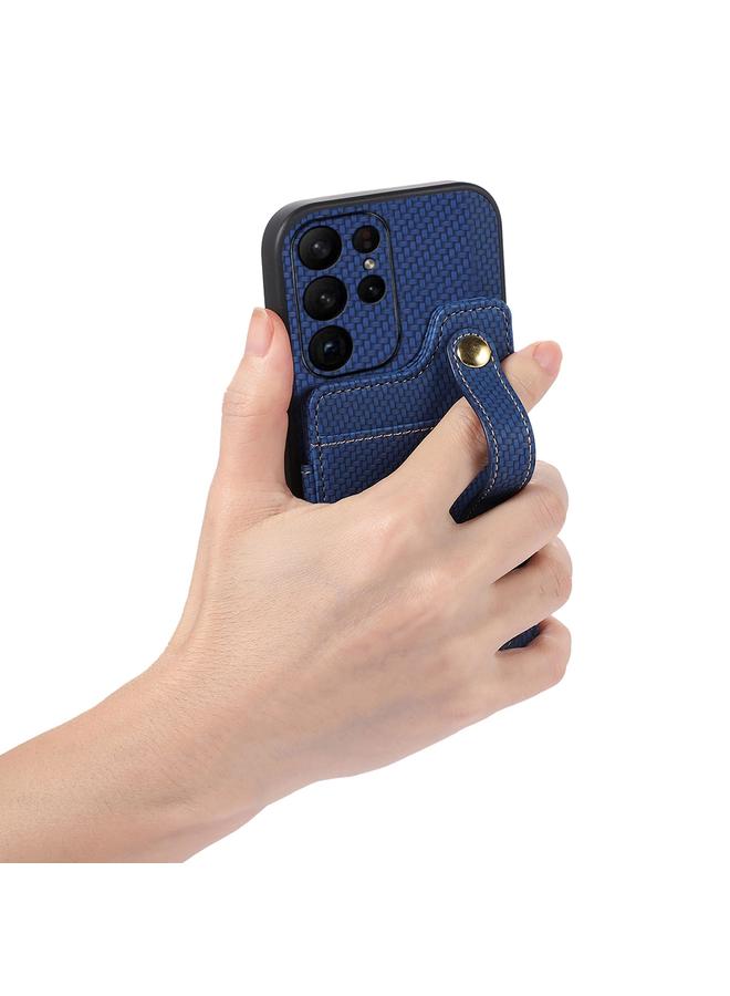 اس-توب جراب هاتف من ألياف الكربون ABEEL مزود بحامل بطاقة RFID لهاتف Samsung Galaxy S23 Ultra 5G - Image 5