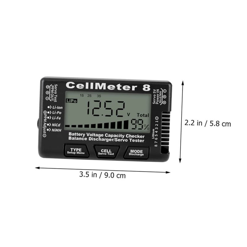 LCD Battery Voltage Tester with Backlight for Li ion Li po Nimh Home Use Compact Capacity Checker - Image 3