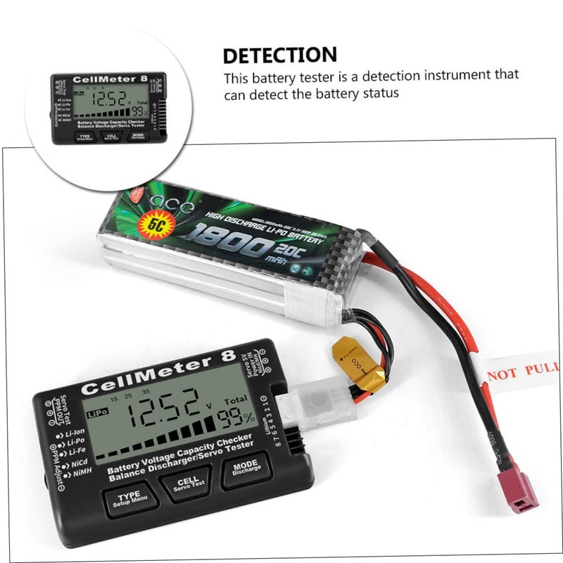 LCD Battery Voltage Tester with Backlight for Li ion Li po Nimh Home Use Compact Capacity Checker - Image 5