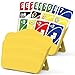 Tenyond Card Holders for Playing Cards 2 Pack Playing Card Holder wFoldable Stand for Stocking Stuffer Travel Game for Senior Little or Arthritis Hand UNO Poker or Holiday Game Night Yellow - Image 2
