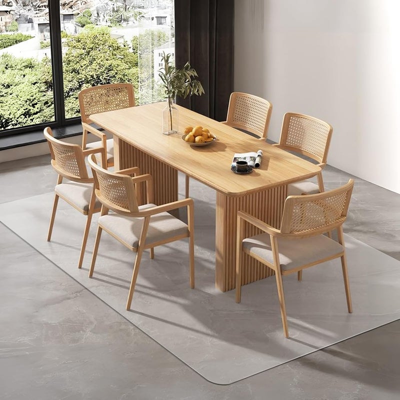 Azadx Office Chair Mat for Hardwood Floor, 8'10' Clear Desk Protector, Large Plastic Mat for Dining and Living Room, Easy Glide Rolling - Image 1