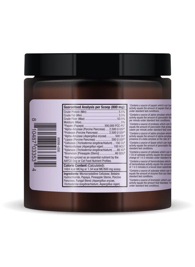 Dr. Mercola - Bark & Whiskers Digestive Enzymes Kibble Diet, for Dogs & Cats, 4.23 oz. (120 g), 150 Scoops, Promotes Carb & Starch Breakdown, Veterinarian Formulated, Non-GMO, Dr. Mercola - Image 1
