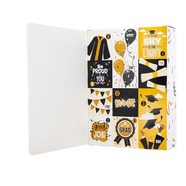 Graduation Countdown Gift Box - Black Style 1 for Graduation Celebrations & Gift Givers - Image 1