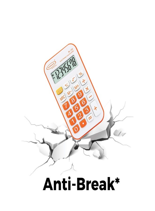 Bambalio 8 Digits BL-100 Portable Pocket Calculator with 3 Years Warranty Orange - Image 3