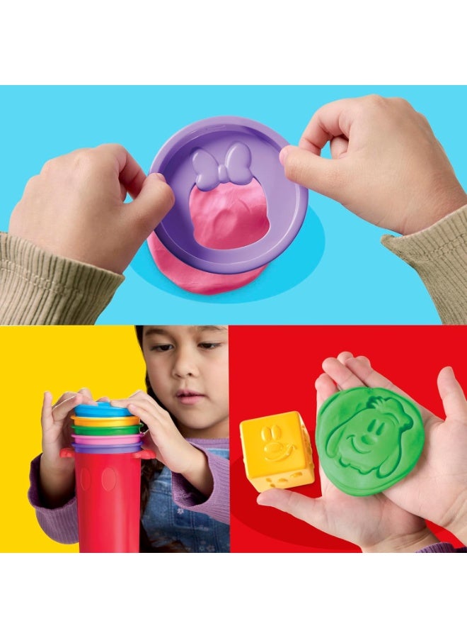 Play-Doh Disney Junior Happy Stackable Toy Set, Preschool Toys, Arts & Crafts Gifts for Kids 2+ - Image 3