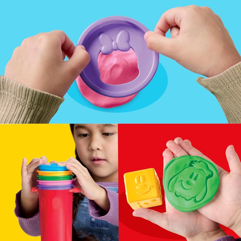 Play-Doh Disney Junior Happy Stackable Toy Set for Kids 2+ - Image 3