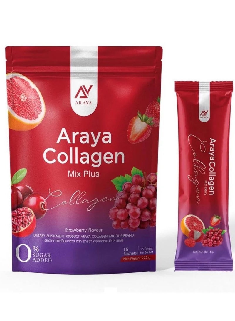 Aryaa Araya Collagen Powder Drink | Sugar-Free Anti-Aging Collagen Supplement | 15 Sachets - Image 1