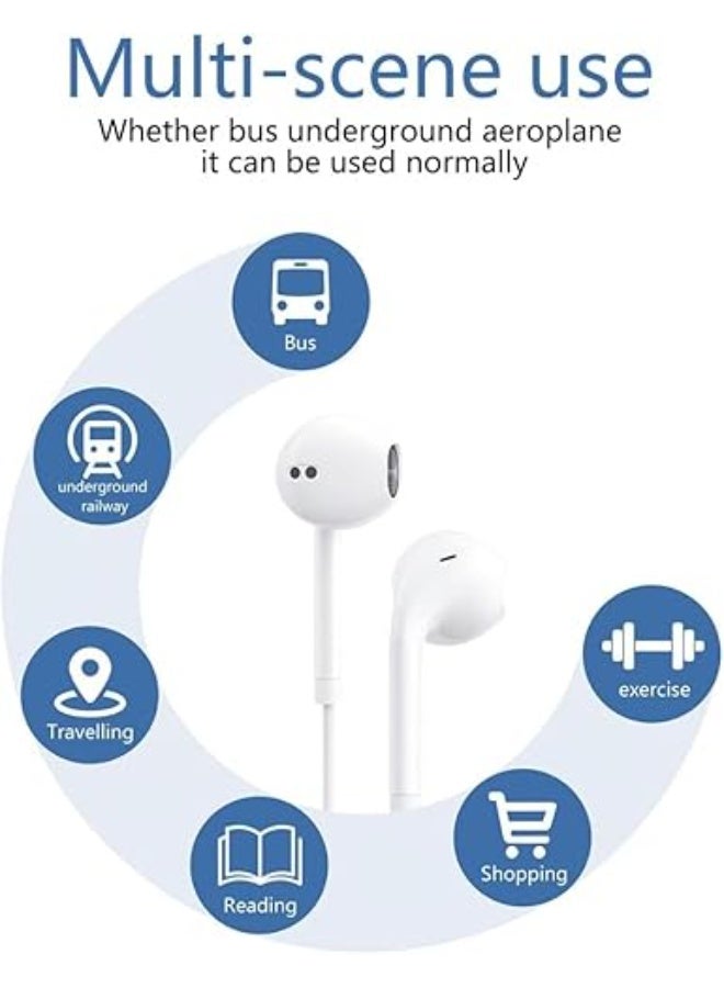 Golau EarBuds With Lightning Connector | iPhone Headphones, [MFI Certified] Earphones Wired Stereo Sound Earbuds with Microphone and Volume Control, Compatible with iPhone 14/13/12/SE/11/XR/XS/X/7/7 Plus/8 - Image 4