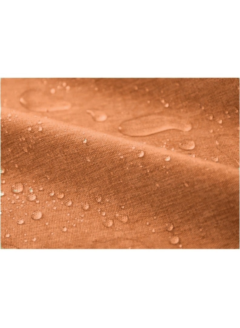 Anna 90*140cm Easy-Clean Waterproof and Oil-Proof Faux Linen Tablecloth with Fringe Edges - Image 3