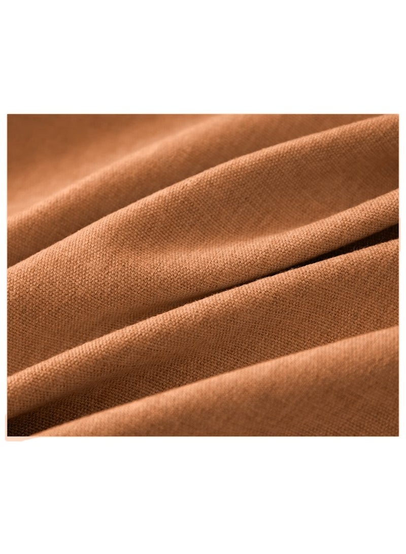 Anna 90*140cm Easy-Clean Waterproof and Oil-Proof Faux Linen Tablecloth with Fringe Edges - Image 5