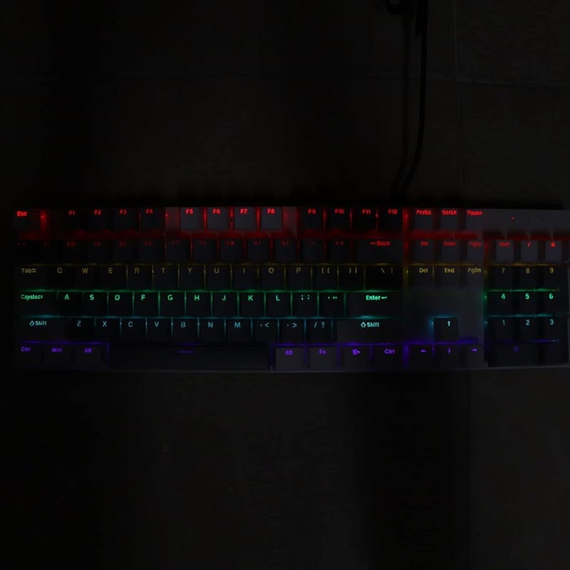 Acouto 104 Key RGB Hanical Gaming Keyboard With E Switches Wearproof Black - Image 4