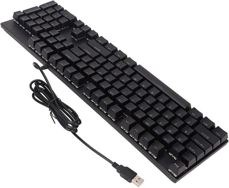 Acouto 104 Key RGB Hanical Gaming Keyboard With E Switches Wearproof Black - Image 1