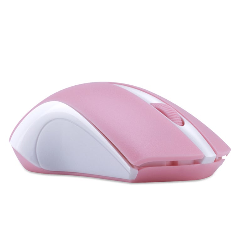 T-WOLF Pink Wireless Mouse 2.4G Ergonomic Optical Computer Mouse - 1200 DPI Portable USB Receiver Plug Play for Daily Office Gaming - Image 5