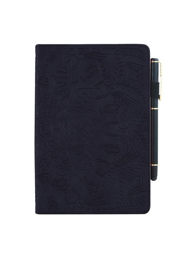 erorex Case For Lenovo Tab M8 TB-8505F 8505X 8.0 Calf Pattern Double Folding Design Embossed Leather Case with Holder & Card Slots & Pen Slot & Elastic Band - Image 4