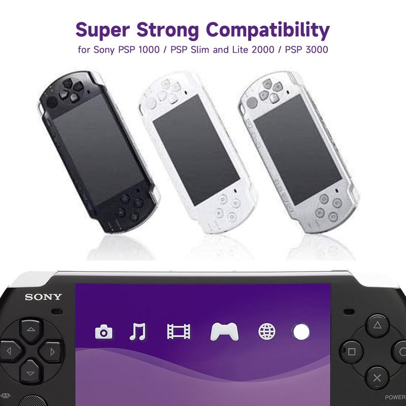 QKCOK شاحن بديل PSP محول تيار متردد 5 فولت متوافق مع سوني PSP 1000 PSP سليم و لايت 2000 3000 PSP-110 PSP-1001 سلسلة PSP-1001، 2001، بلاي ستيشن 3001 E-1000 كابل طاقة بديل على شكل L سوني - Image 3