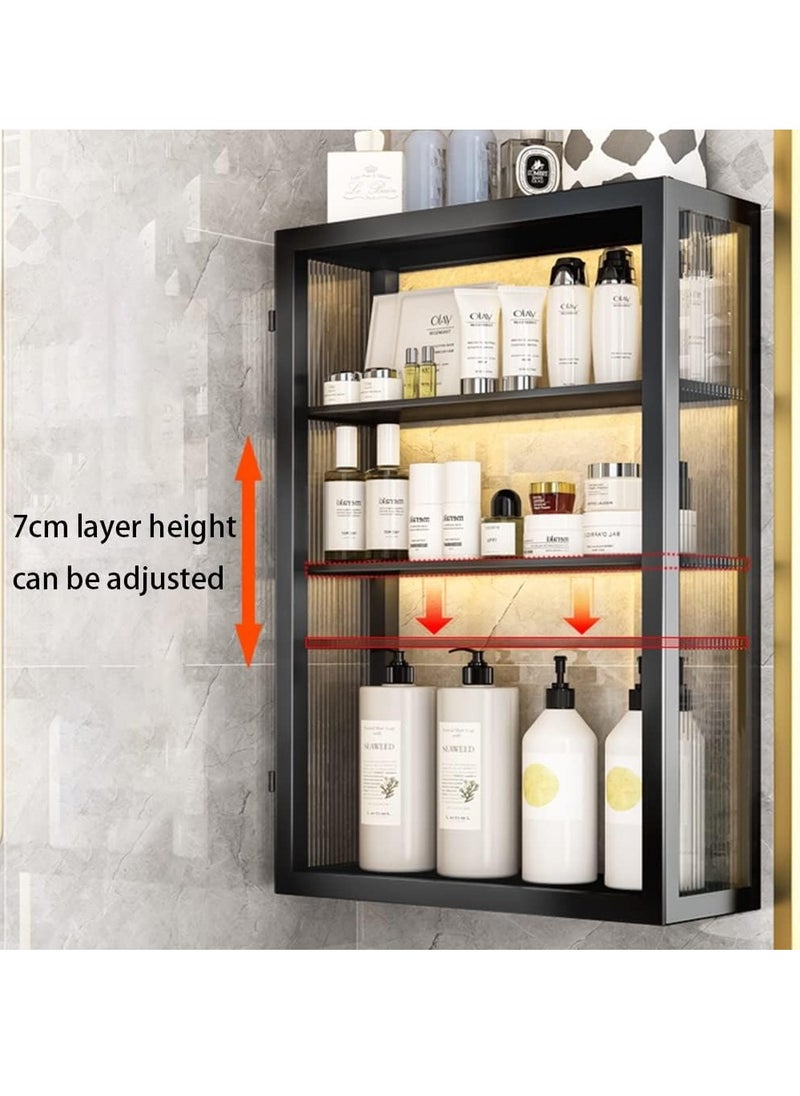 Cool Baby 3 Tier Dustproof Storage Cabinet Punch-free Toilet Top Bathroom Storage Rack Shower Organizer Bathroom Wall Cabinet  - Image 3