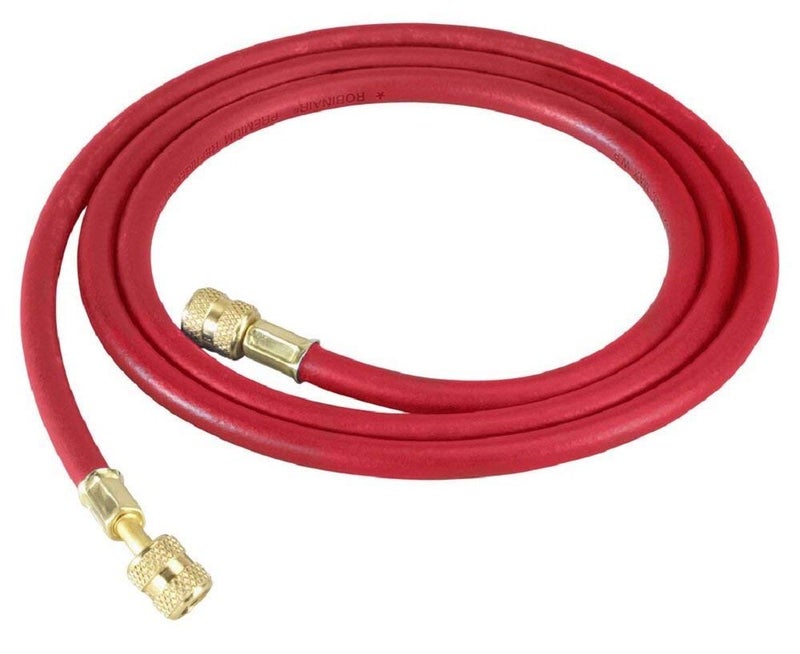 Robinair 31079 1/4" Premium Refrigerant Charging Hose - 72" Long, Red, Standard Fittings - Image 5