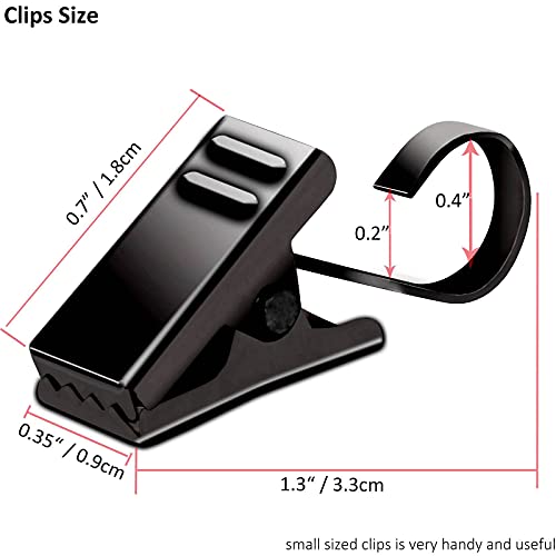 BIHRTC Pack of 25 Black Curtain Clips String Light Hangers Small Metal Wire Holder for Hanging Camper Awning Light Christmas Decor Shower Home Decoration Indoor and Outdoor Photos Arts Crafts Display - Image 2