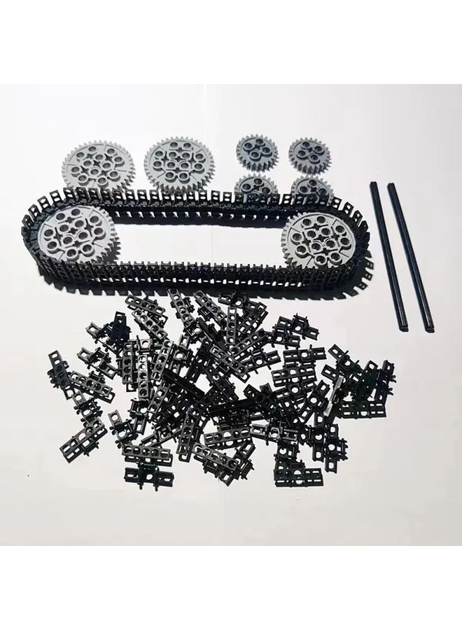 130pcs DIY Technical Building Block Set With Gears Axles And Link Treads - Image 4