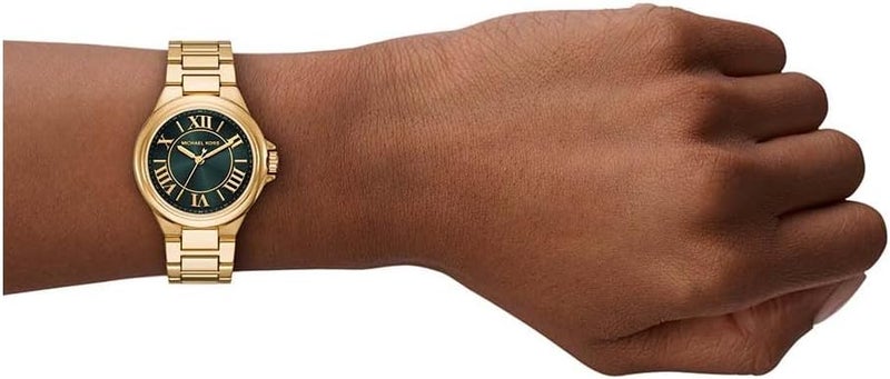 مايكل كورس Women Michael Kors Camille Three-Hand Gold-Tone Stainless Steel Watch MK4988 - Image 4