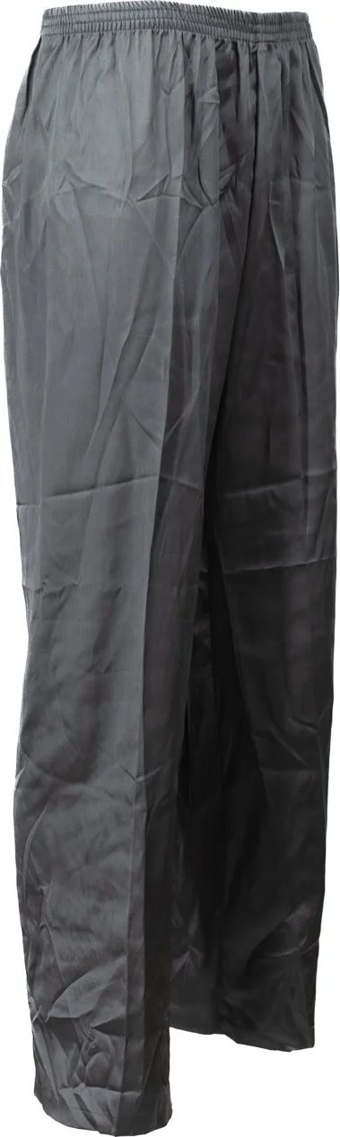 اوبلاند Men's Satin Fabric Pajama Pants Solid Color Elastic Waist No Pocket Wide Leg Relaxed Cut